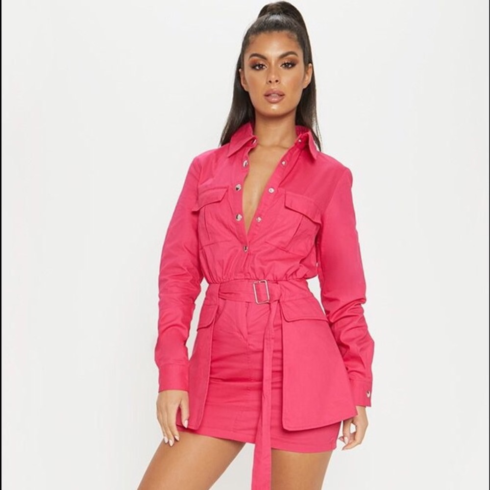 Pink Utility Dress